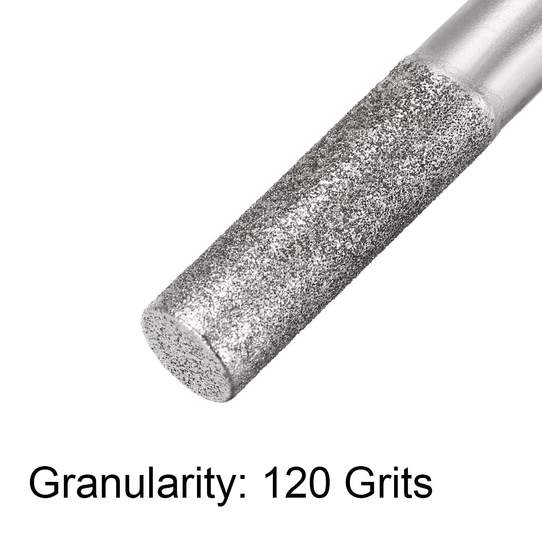 Uxcell Uxcell Diamond Burrs Grinding Drill Bits for Carving Rotary Tool 1/4-Inch Shank 10mm Cylindrical 120 Grit 2 Pcs