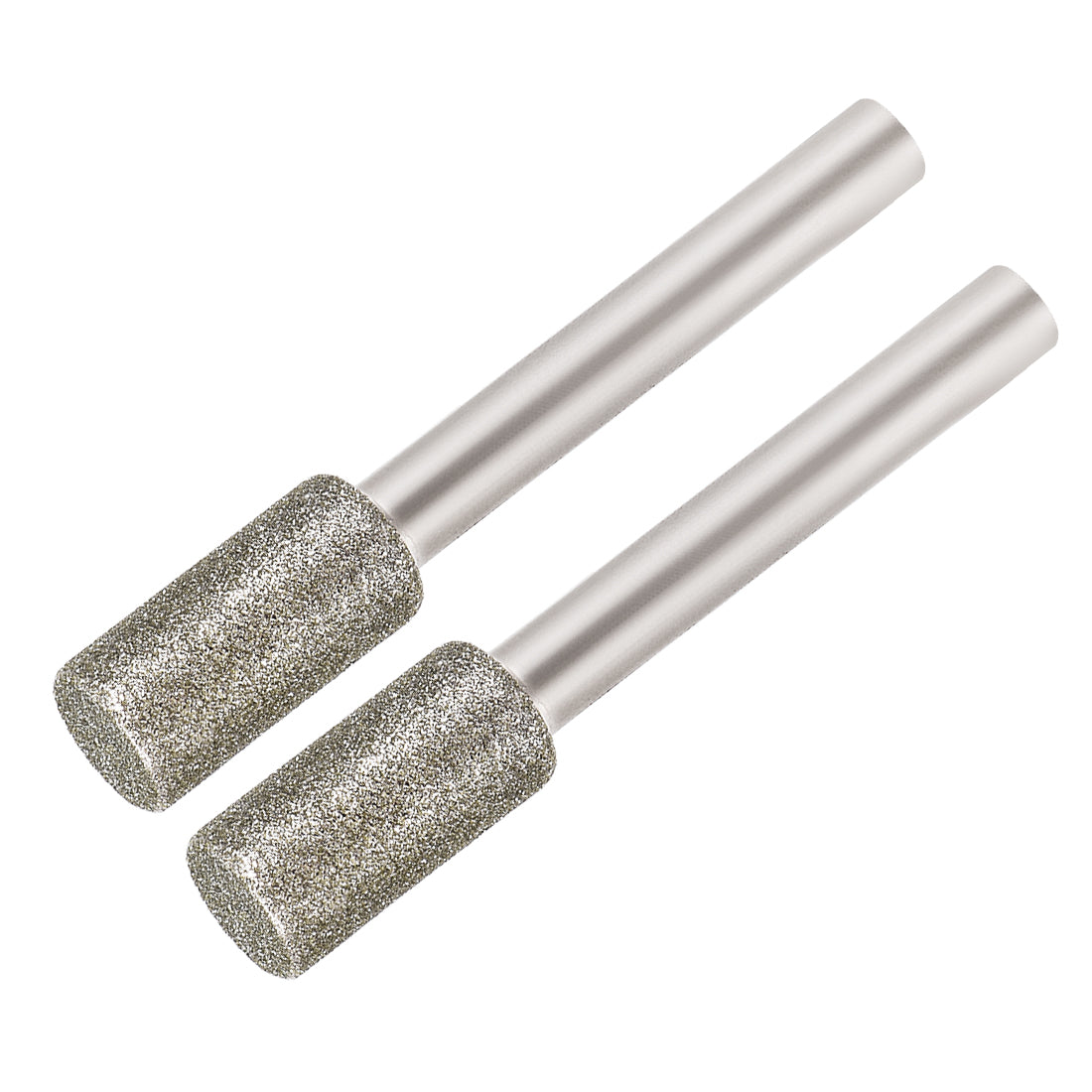 Uxcell Diamond Burr Set – 10-Piece Cylindrical 120 Grit, 1/4-Inch Shank, 10mm Head, For Carving, Grinding, And Engraving