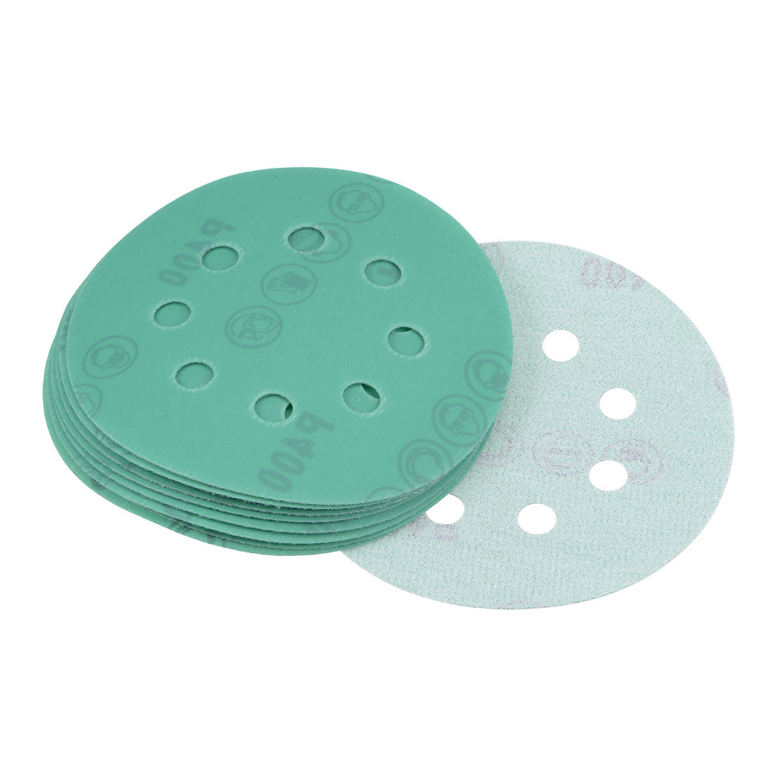 Uxcell Uxcell 5 Inch 8 Hole 800 Grits Hook and Loop Sanding Discs Wet Dry Sandpaper 2pcs