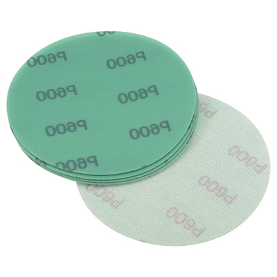 Harfington Uxcell 5 Inch No Hole 320 Grits Hook and Loop Sanding Discs Wet Dry Sandpaper 2pcs