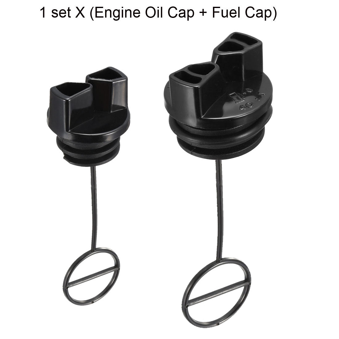 uxcell Uxcell 1 Set Engine Oil & Fuel Cap Assembly Replacement for Chainsaws