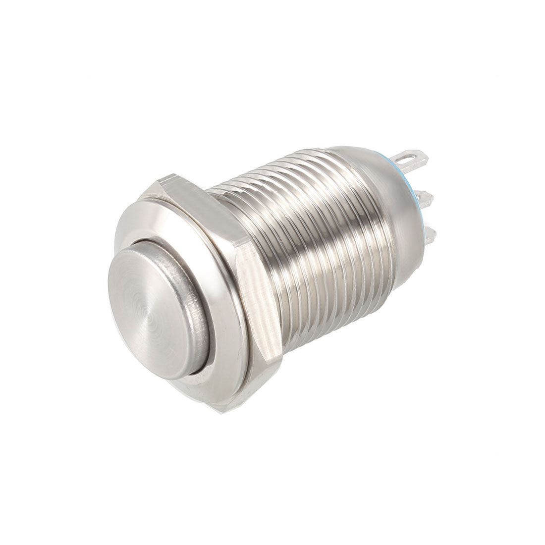 uxcell Uxcell Momentary Metal Push Button Switch 12mm Mounting Dia 1NO 1NC COM DC 30V 0.1A 23.5 x 16mm