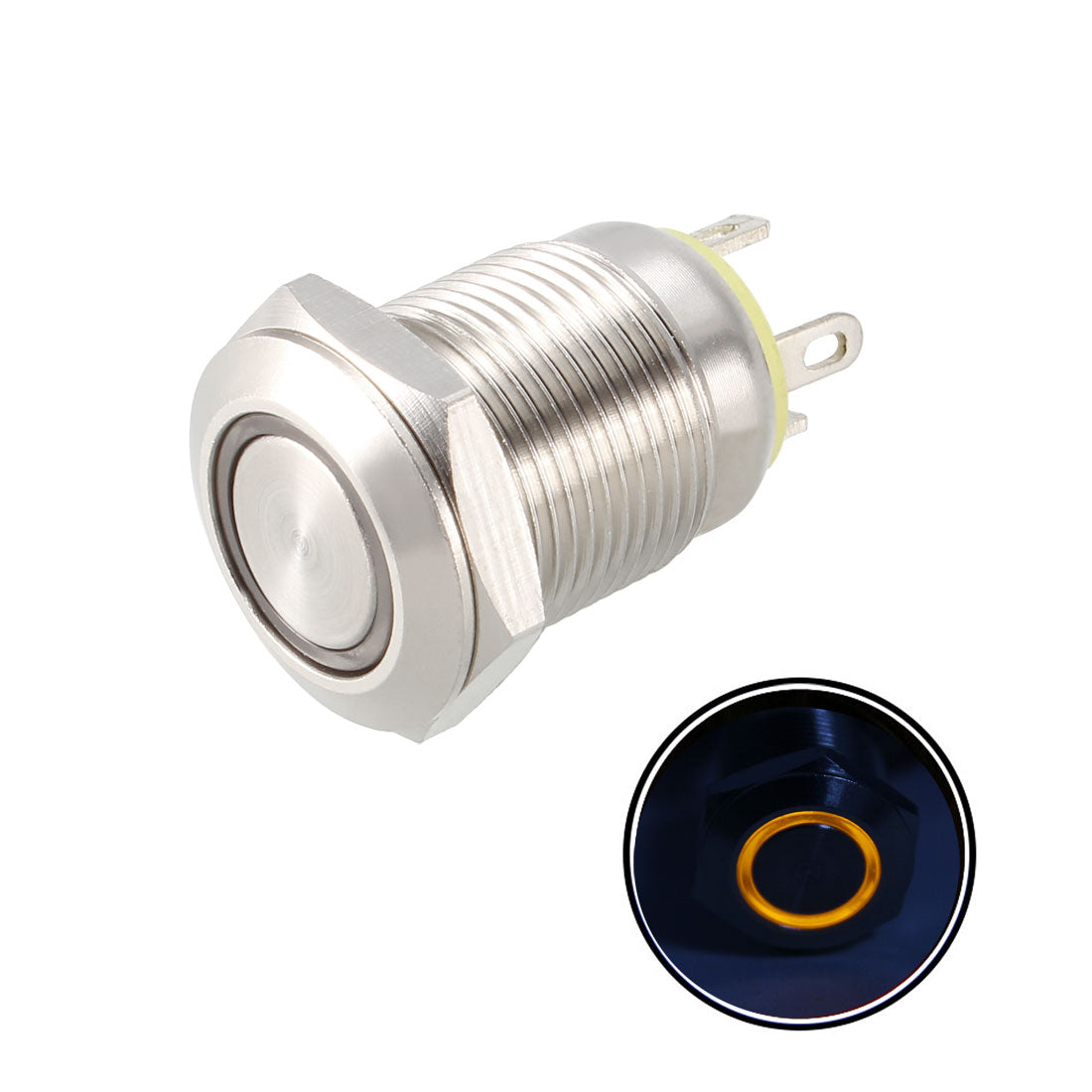 uxcell Uxcell Metal Push Button Switch Mounting Dia Push Button Switch