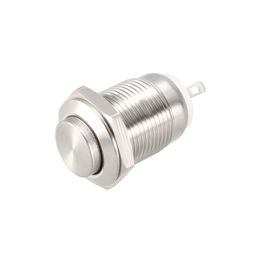 uxcell Uxcell Momentary Metal Push Button Switch High Head 12mm Mounting Dia 1NO AC250V 2A