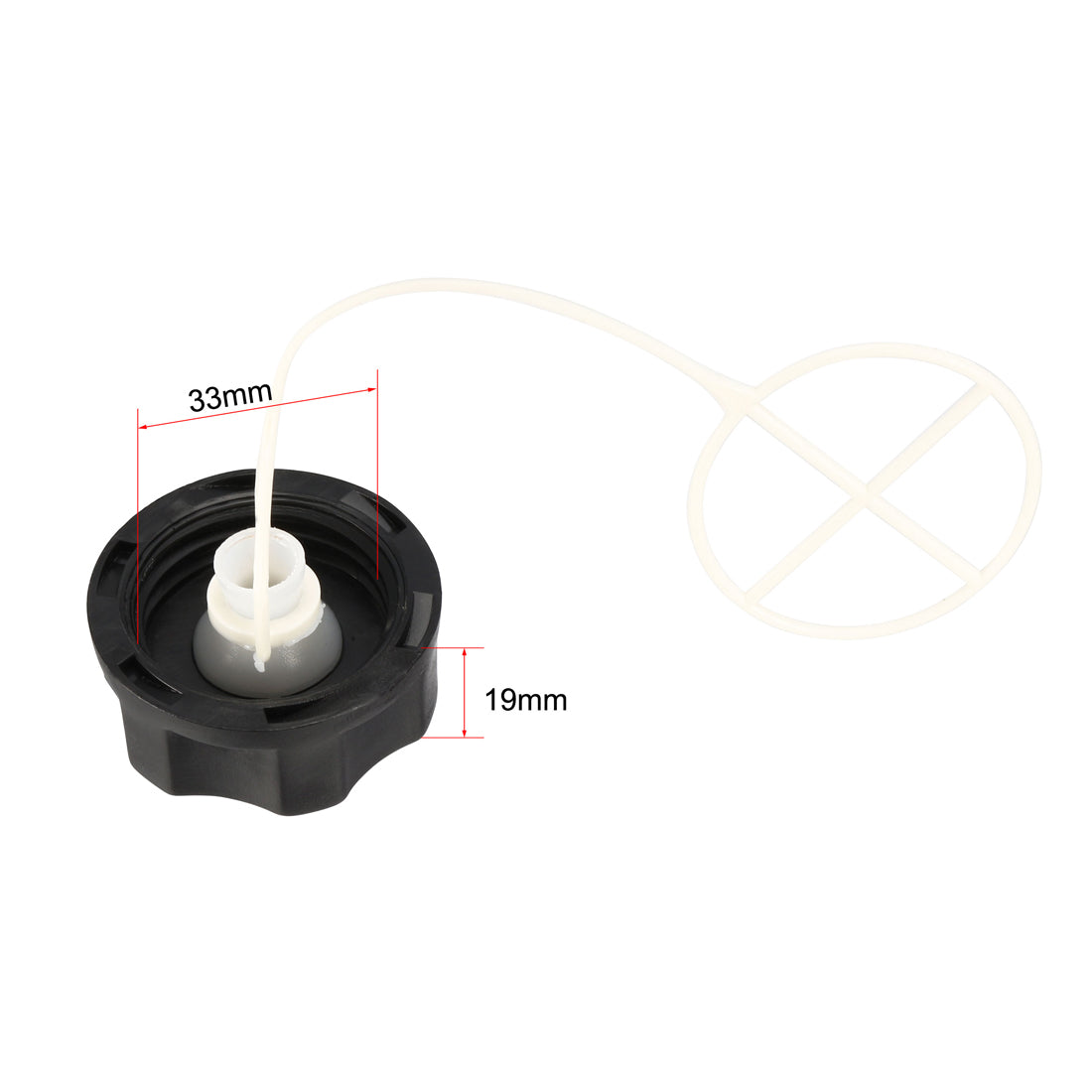 uxcell Uxcell Fuel Tank Cap Fit for 43CC 52CC CG430 CG520 BC430 BC520 TL43 TL52 Engine Motor Grass Trimmer