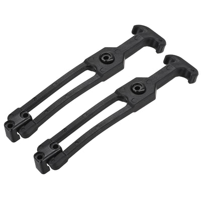 Harfington Uxcell 7.87-inch Rubber Flexible T-Handle Draw Latches Hasp for Golf Cart and Tool Box - 2 Pcs
