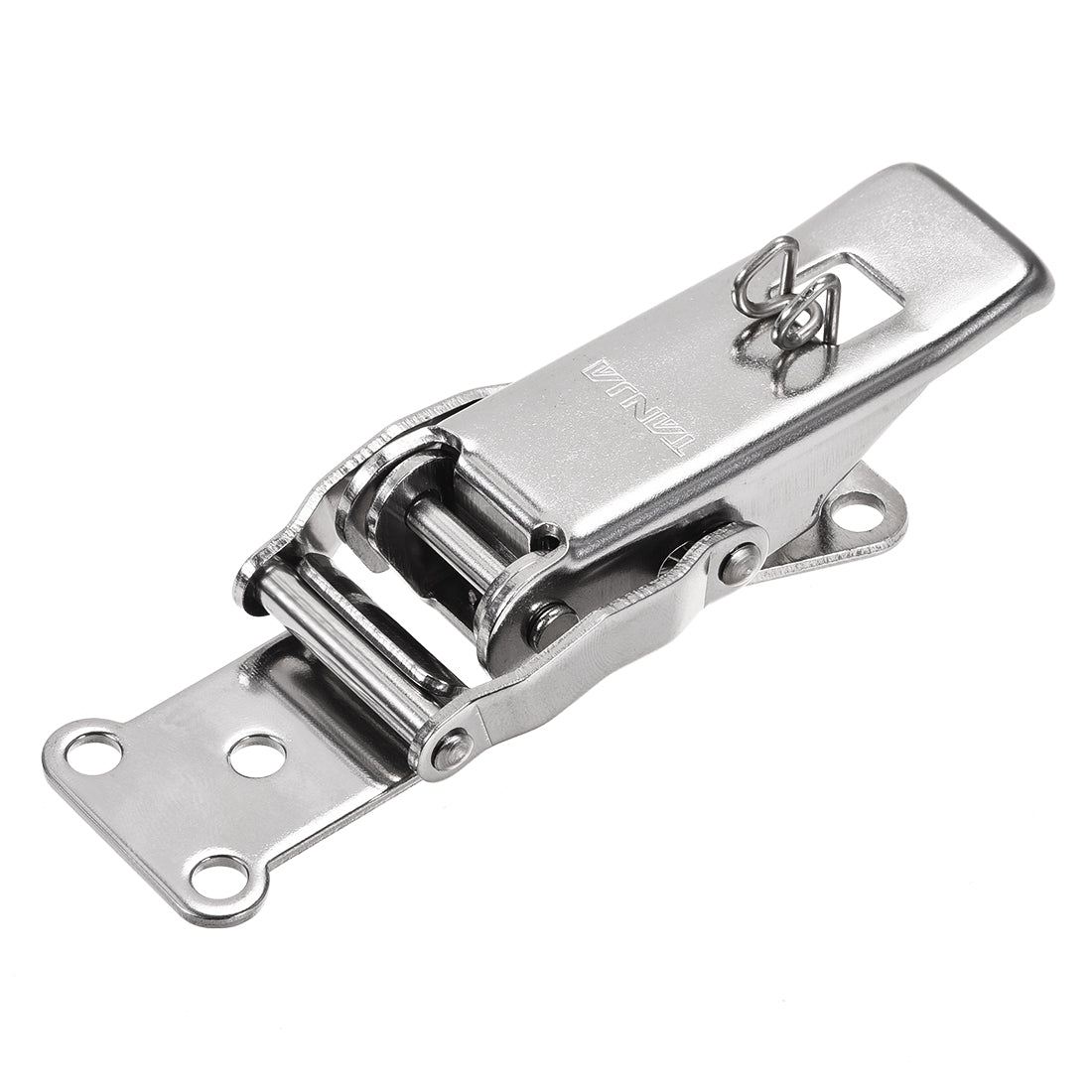 uxcell Uxcell 3.29-inch SUS304 Stainless Steel Spring Loaded Self Locking Toggle Draw Latch & Strike