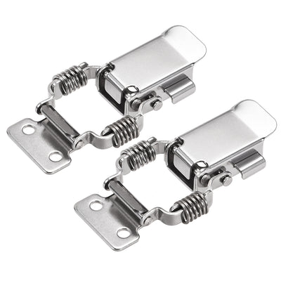Harfington Uxcell 2.56-inch SUS304 Stainless Steel Draw Toggle Latch Self-locking Buckles - 2 Pcs