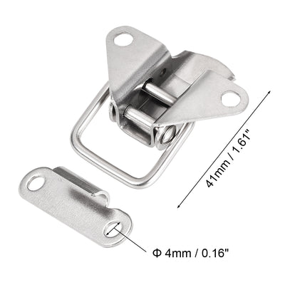 Harfington Uxcell 1.61-inch SUS304 Stainless Steel Draw Toggle Latch Clamp for Case Toolbox - 4 Pcs