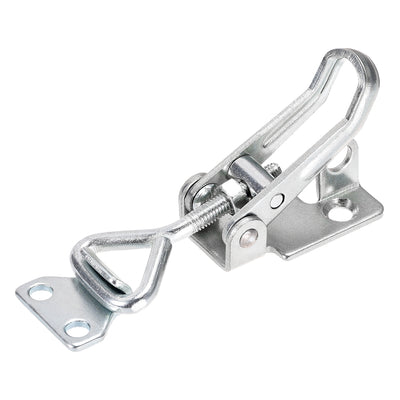 uxcell Uxcell 1KN Locking Load Iron Pull-Action Latch Adjustable Toggle Clamp with Keyhole