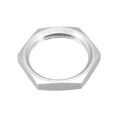 Harfington Uxcell Pipe Fitting Hex Locknut SUS304 Stainless Steel G1/2 Inch Female Threaded