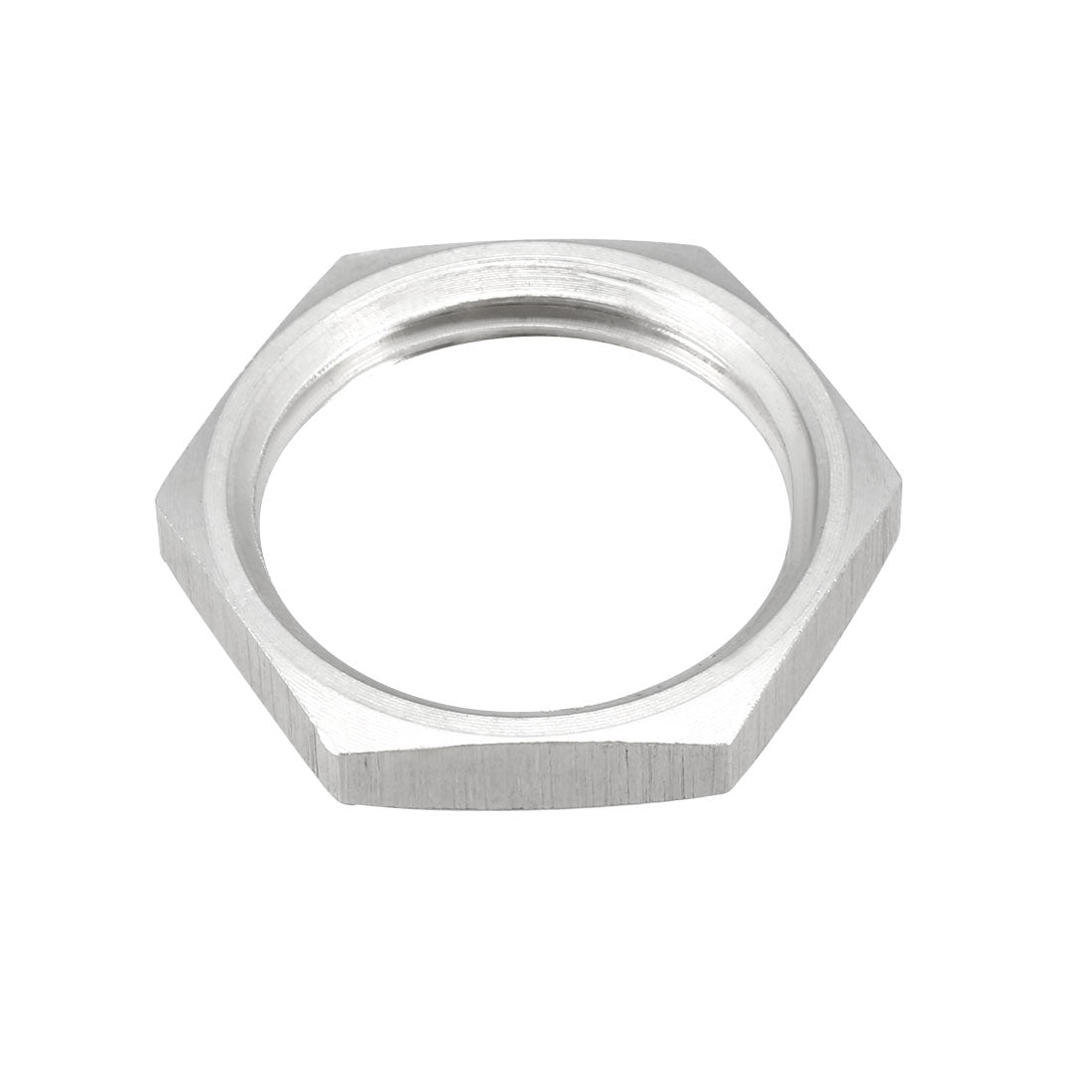 uxcell Uxcell Pipe Fitting Hex Locknut SUS304 Stainless Steel G1/2 Inch Female Threaded