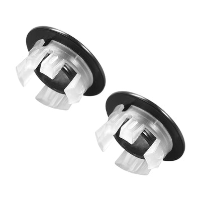 Harfington Uxcell Sink Overflow Covers Kitchen Basin Trim Round Hole Caps Insert Spares  Oil Rubbed Bronze 2 Pcs