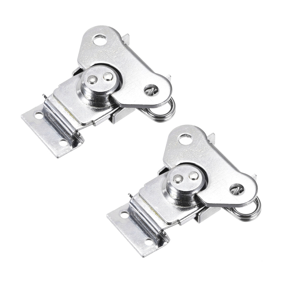 Spring Loaded String Keeper Uxcell 2.24-inch Iron Spring Loaded Butterfly Twist Latch Keeper Toggle ...