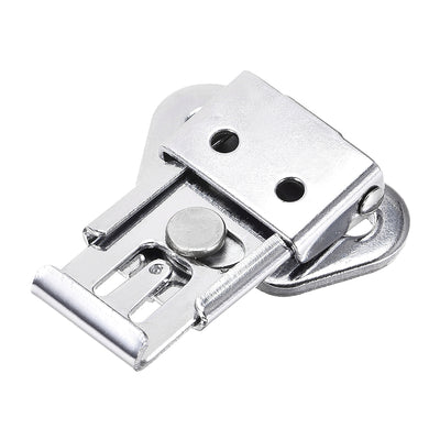 Harfington Uxcell 1.57-inch Iron Butterfly Twist Latch Keeper Toggle Clamp - 3 Pcs (Silver)