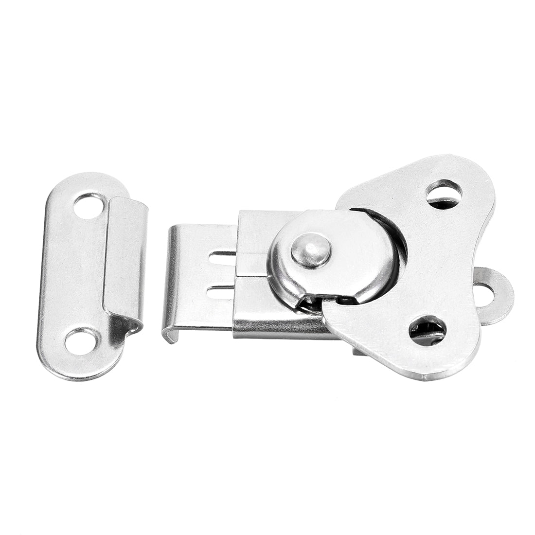 uxcell Uxcell 1.69-inch SUS304 Stainless Steel Butterfly Twist Latch Keeper Toggle Clamp