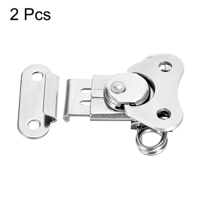 Harfington Uxcell 1.89-inch SUS304 Stainless Steel Spring Loaded Butterfly Twist Latch Keeper Toggle Clamp - 2 Pcs