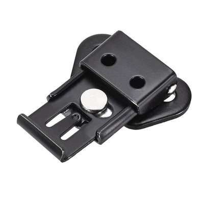 Harfington Uxcell 1.61-inch Iron Butterfly Twist Latch Keeper Toggle Clamp (Black)