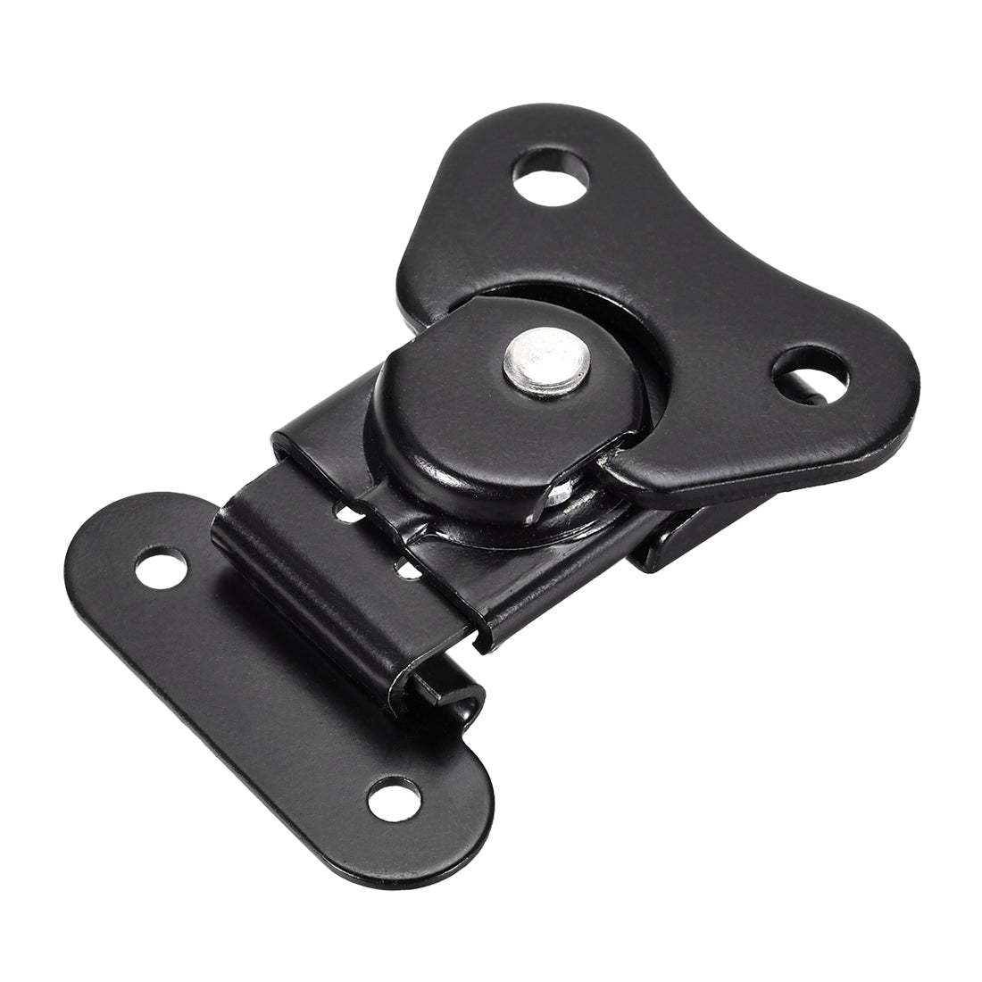 uxcell Uxcell 1.61-inch Iron Butterfly Twist Latch Keeper Toggle Clamp (Black)