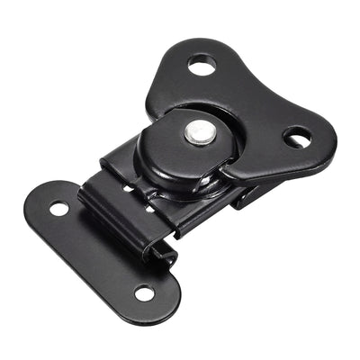 Harfington Uxcell 1.61-inch Iron Butterfly Twist Latch Keeper Toggle Clamp (Black)