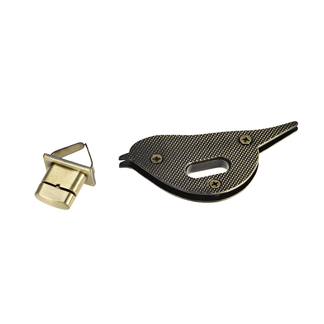 Uxcell Uxcell 2 Sets Bird Purses Twist Lock Clutches Closures for DIY Bag Making - Brussed Brass