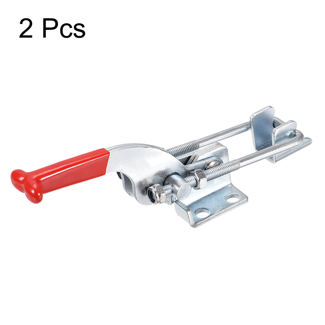 uxcell Uxcell 771lbs Adjustable Latch Galvanized Iron U Bolt Quick Release Toggle Clamp, 2 Pcs