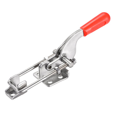 Harfington Uxcell 771lbs Adjustable Latch SUS304 Stainless Steel U Bolt Quick Release Toggle Clamp (Round Shank)