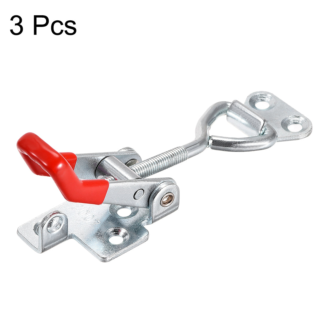 uxcell Uxcell 396lbs Holding Capacity Iron Pull-Action Latch Adjustable Toggle Clamp, 3 Pcs
