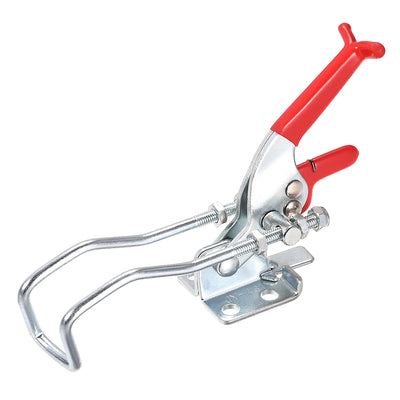 Harfington Uxcell 771lbs Adjustable Draw Latch Galvanized Iron Hook Bolt Self-lock Toggle Clamp