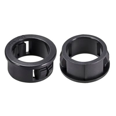 Harfington Uxcell 13mm Mounted Dia Snap in Cable Hose Bushing Grommet Protector Black 100pcs