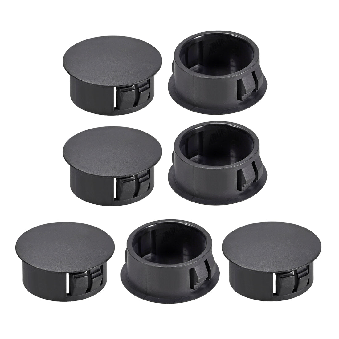 Uxcell Uxcell 13mm Mounted Dia Snap in Cable Hose Bushing Grommet Protector Black 100pcs
