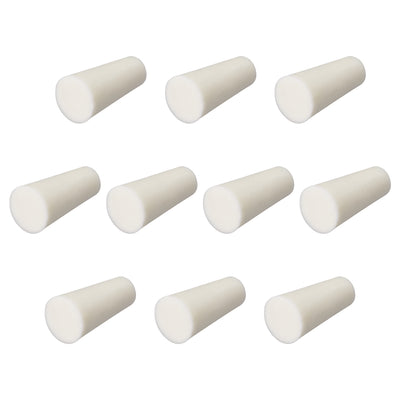 Harfington Uxcell 9-14mm Beige Drilled Silicone Stopper Plugs for Flask Test Tube Stopper 10pcs