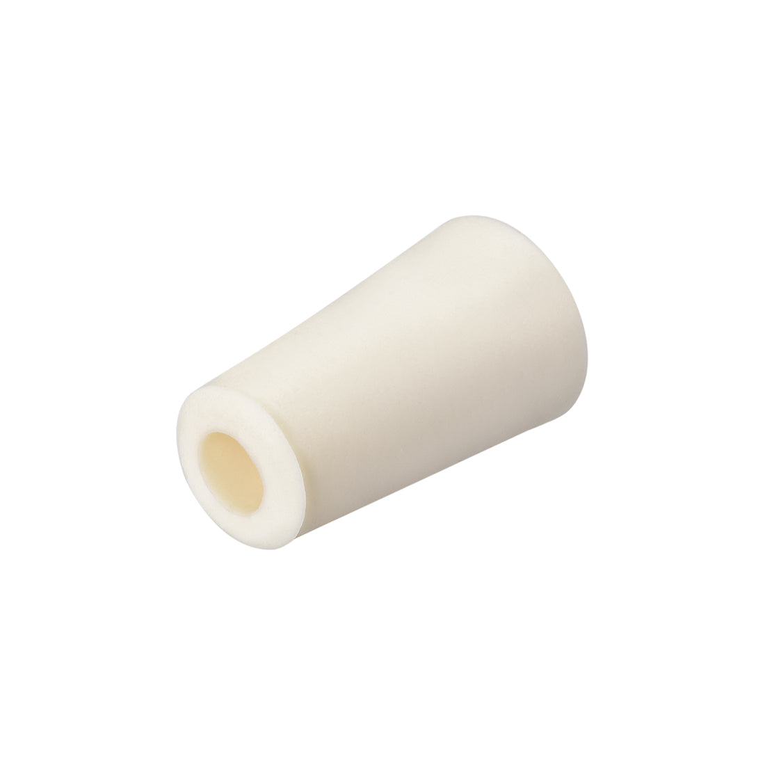 uxcell Uxcell 17-22mm Beige Drilled Silicone Stopper Plugs for Flask Test Tube Stopper 2pcs