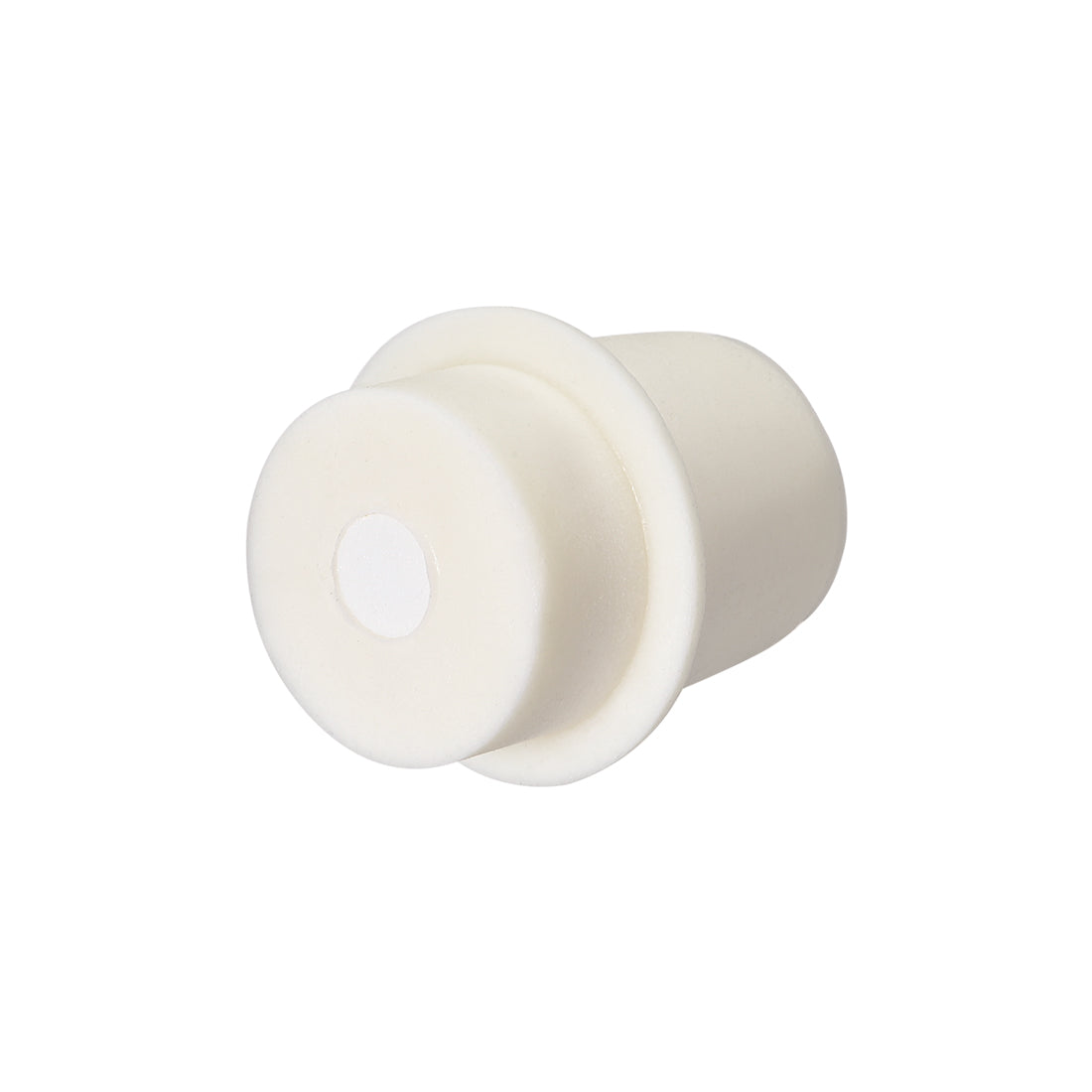 uxcell Uxcell 27-31mm Beige Drilled Silicone Stopper Plugs for Flask Test Tube Stopper