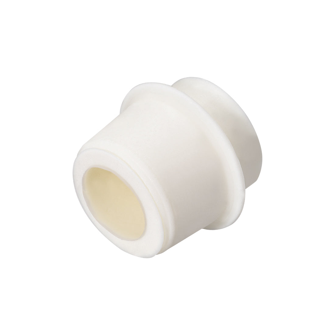 uxcell Uxcell 44-49mm Beige Drilled Silicone Stopper Plugs for Flask Test Tube Stopper