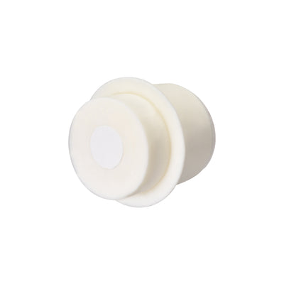 Harfington Uxcell 44-49mm Beige Drilled Silicone Stopper Plugs for Flask Test Tube Stopper