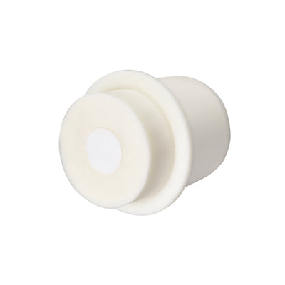 Harfington Uxcell 37-41mm Beige Drilled Silicone Stopper Plugs for Flask Test Tube Stopper