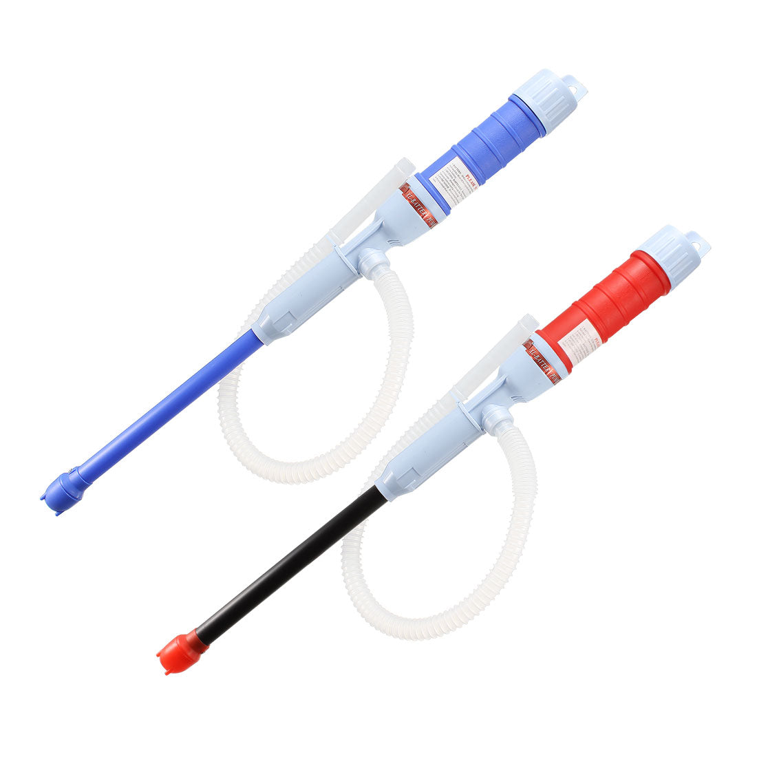 uxcell Uxcell Electric Liquid Transfer Pump Gasoline Alcohol Multi-Use Hand Fuel Pump with Silicone Ring  (Red and Blue) 1set