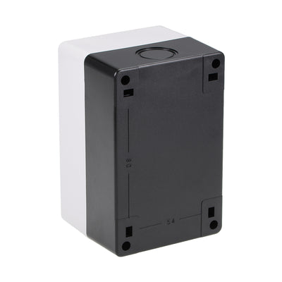 Harfington Uxcell Push Button Switch Control Station Box 22mm 2 Button Holes White and Black
