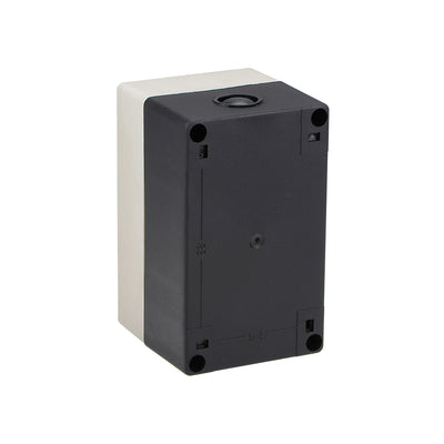 Harfington Uxcell Push Button Switch Control Station Box 22mm 2 Button Aperture Light  Grey and Black