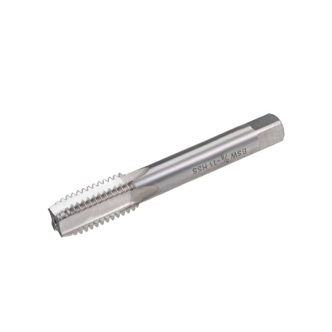 Uxcell Uxcell Machine Tap 5/8-11 BSW Thread Pitch H2 4 Straight Flutes High Speed Steel