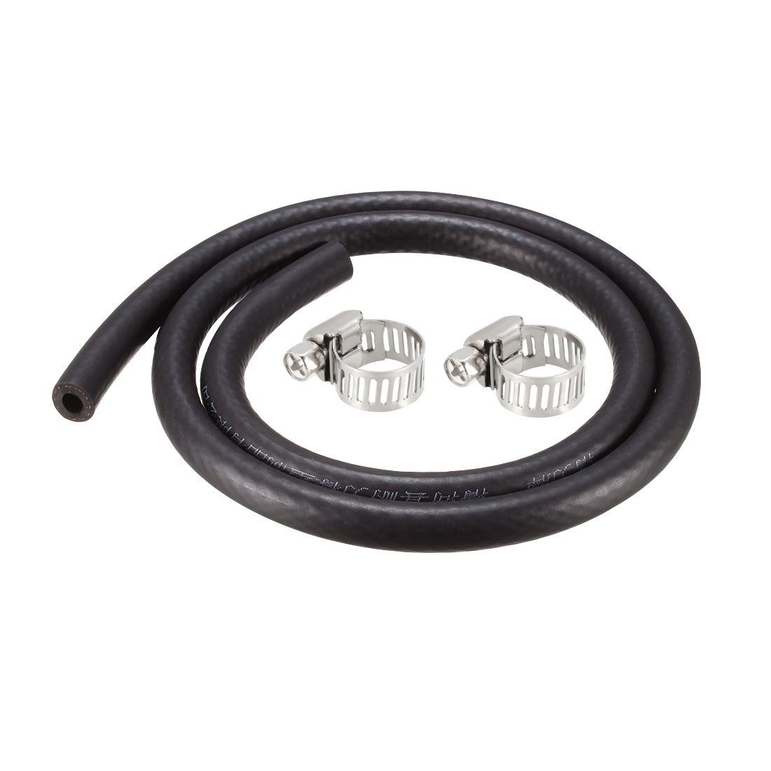 uxcell Uxcell Fuel Line Fuel Hose Rubber  6mm I.D.  0.9M/2.95FT  Diesel Petrol Hose Engine Pipe Tubing with 2 Clamps