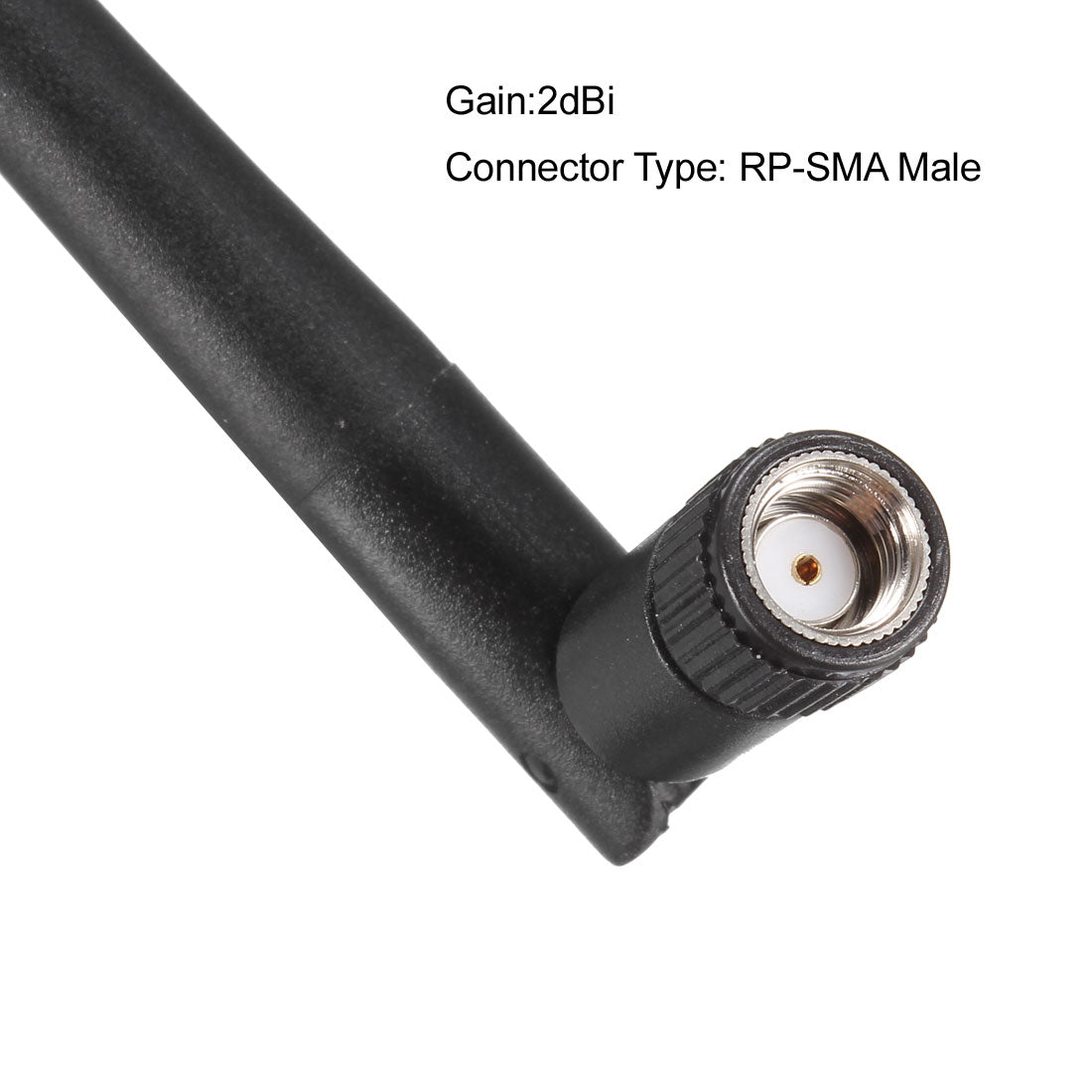 uxcell Uxcell GSM GPRS WCDMA Antenna 3G 2dBi 824-960/1710-1990MHz RP-SMA Male Connector Omni Direction Foldable Black