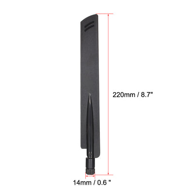 Harfington Uxcell GSM LTE Antenna 3G 4G 15dBi 700-2700MHz RP-SMA Male Paddle Type 2Pcs