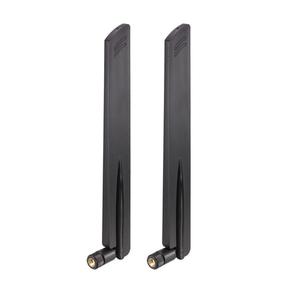 Harfington Uxcell GSM GPRS WCDMA LTE Antenna 3G 4G 10dBi High Gain 700-2700MHz SMA Male Connector Omni Direction Foldable Paddle Type 2Pcs