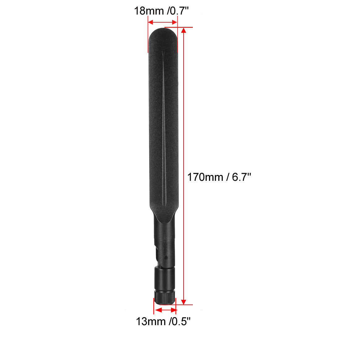 uxcell Uxcell GSM GPRS WCDMA LTE Antenna 3G 4G 9dBi High Gain 780-960/1710-2700MHz RP-SMA Male Connector Omni Direction Foldable Paddle Type