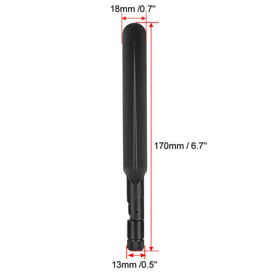 Harfington Uxcell GSM GPRS WCDMA LTE Antenna 3G 4G 9dBi High Gain 780-960/1710-2700MHz RP-SMA Male Connector Omni Direction Foldable Paddle Type