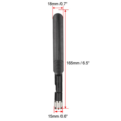 Harfington Uxcell GSM LTE Antenna 3G 4G 5dBi 780-960/1710-2700MHz TNC Male Paddle Type