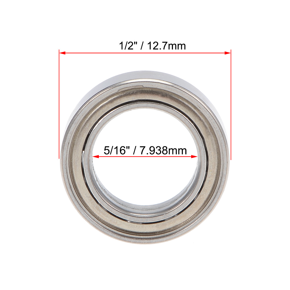 uxcell Uxcell Deep Groove Ball Bearings Inch Double Shielded Chrome Steel P0 Z1