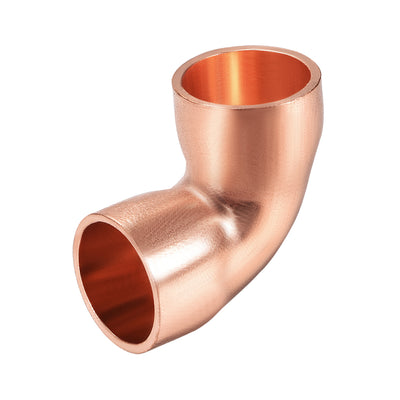 uxcell Uxcell 15.9mm ID 90 Degree Copper Elbow Fitting 1.8mm Thickness